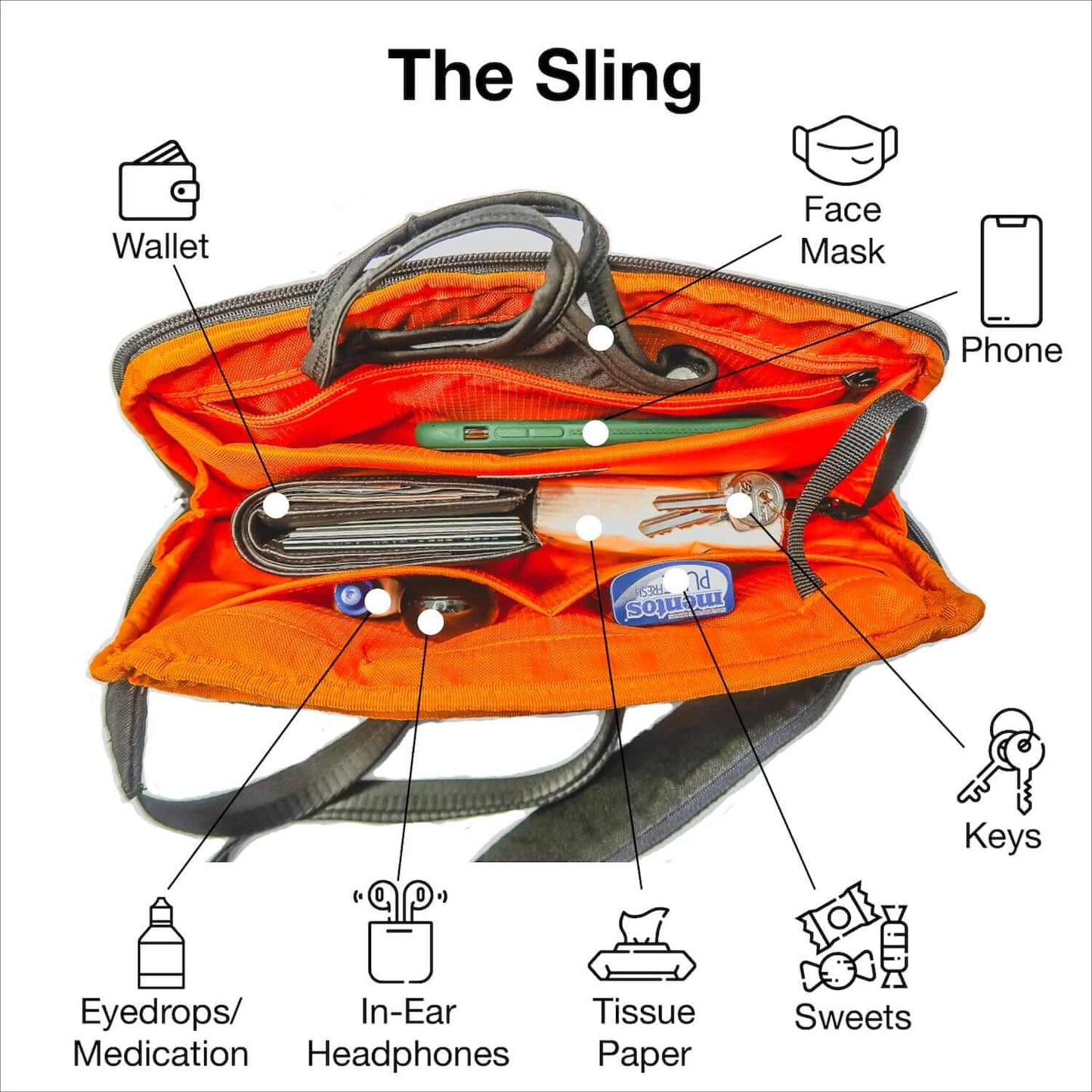 The Sling - Men's Sling Bag - The Man Bag Co